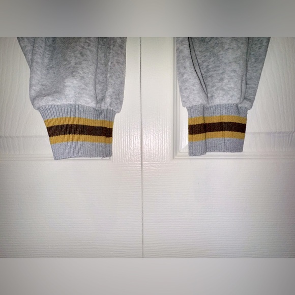 Gray project social T velvety Jogger Sweatpants with Striped Cuffs. Size M. GUC - Picture 2 of 8